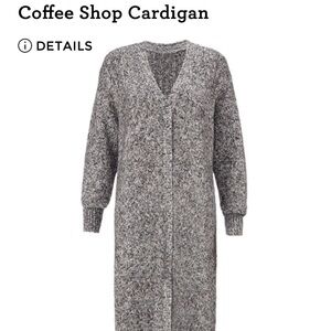 CAbi Gray Long Sleeve Knit Dress